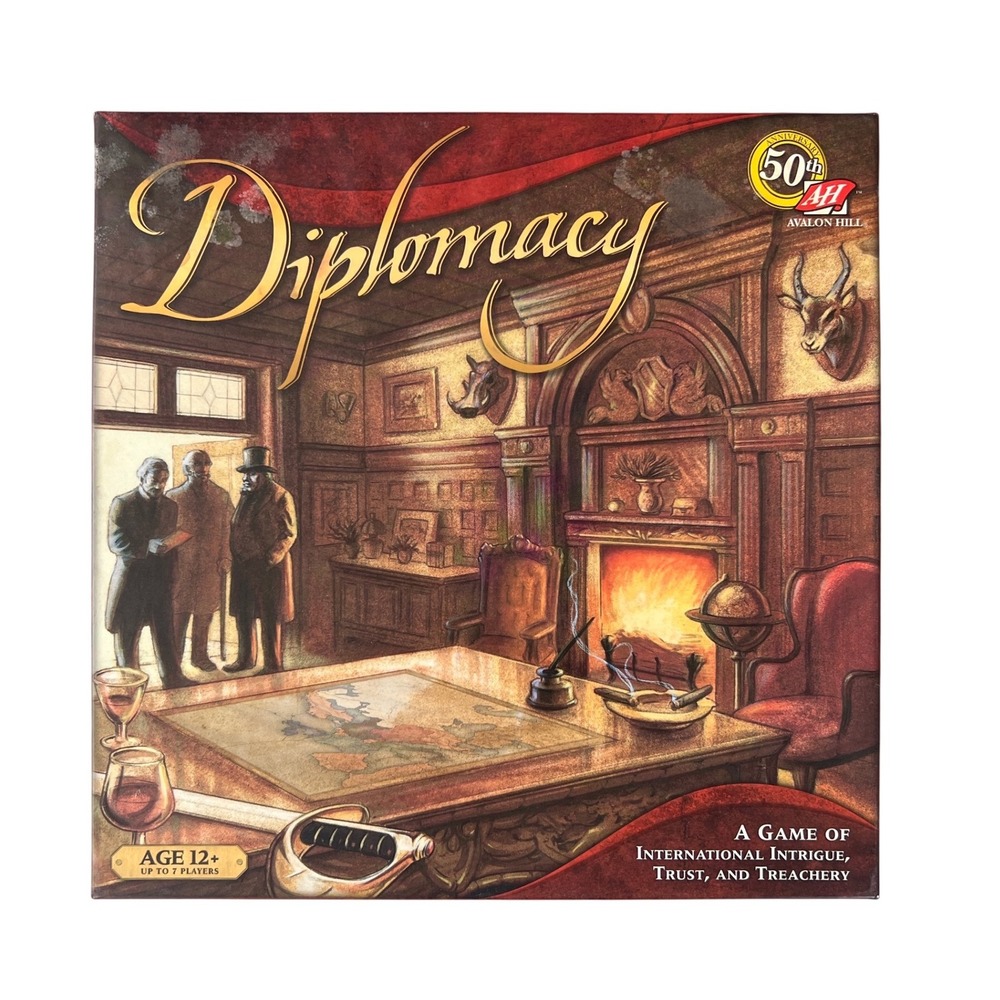 Avalon Hill Diplomacy 50th Anniversary Edition Board Game 2008 Unpunched READ
